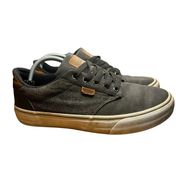 Vans® Atwood DX Black Daschund Low Top Lace-up‎ Sneakers - Men's Size 9.0 - Picture 9 of 11